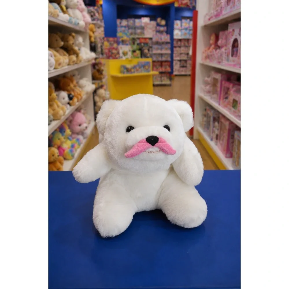 GUND Gunderground Snuffles Love The Stache White Polar  8